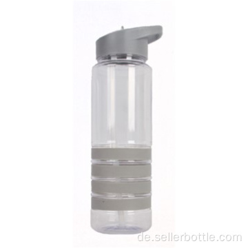 700 ml einwandige Wasserflasche mit Strohhalm